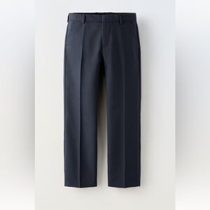 Zara Kids STRUCTURED SLIM FIT SUIT PANTS / Trousers - Navy Blue
